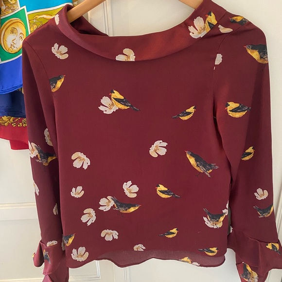 Zara Women's Red Blouse Top - Picture 2 of 6